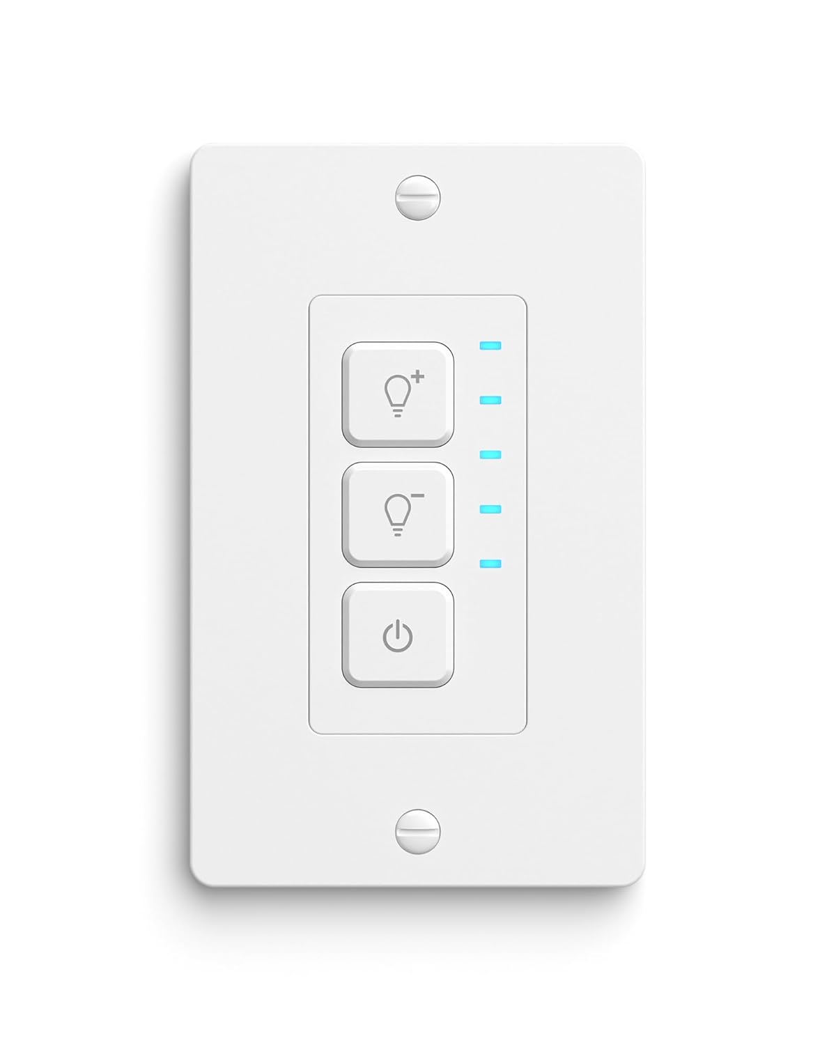 Front. BN-LINK - BN-LINK Dimmer Light Switch, LED/Incandescent/CFL, 2 Dimming Modes, Single-Pole, Neutral Required, White - White.
