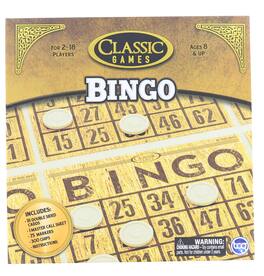 The Canadian Group - Classic Games Wood Bingo Set - Brown