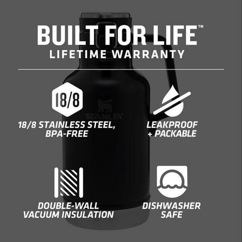 BUILT FOR LIFE™  
LIFETIME WARRANTY  

18/8 STAINLESS STEEL, BPA-FREE  
LEAKPROOF + PACKABLE  
DOUBLE-WALL VACUUM INSULATION  
DISHWASHER SAFE