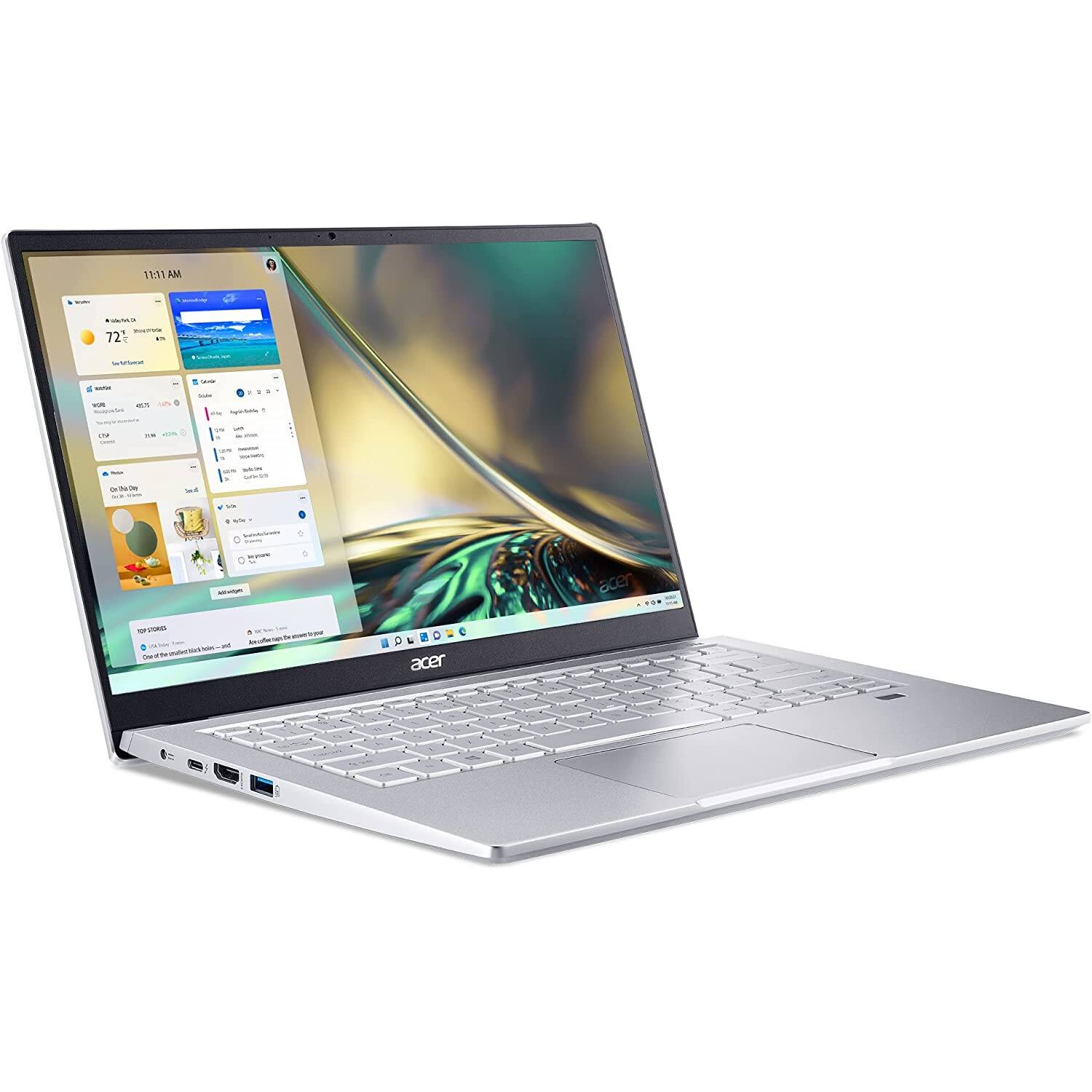 Angle. Acer - Acer Swift 3 - 14" Laptop Intel Core i7-1165G7 2.80GHz 8GB RAM 512GB SSD W11H - Refurbished.