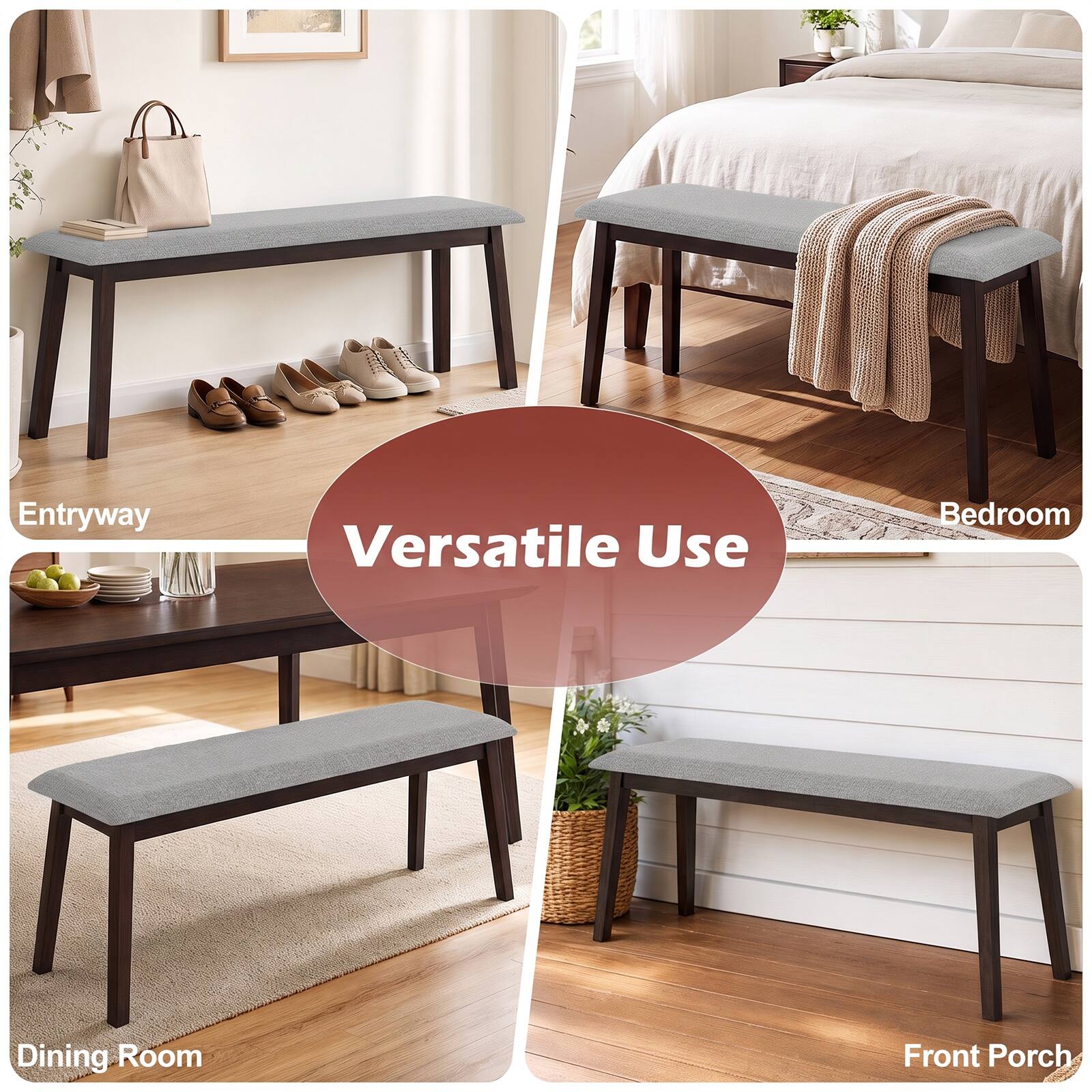 Entryway  
Versatile Use  
Bedroom  
Dining Room  
Front Porch