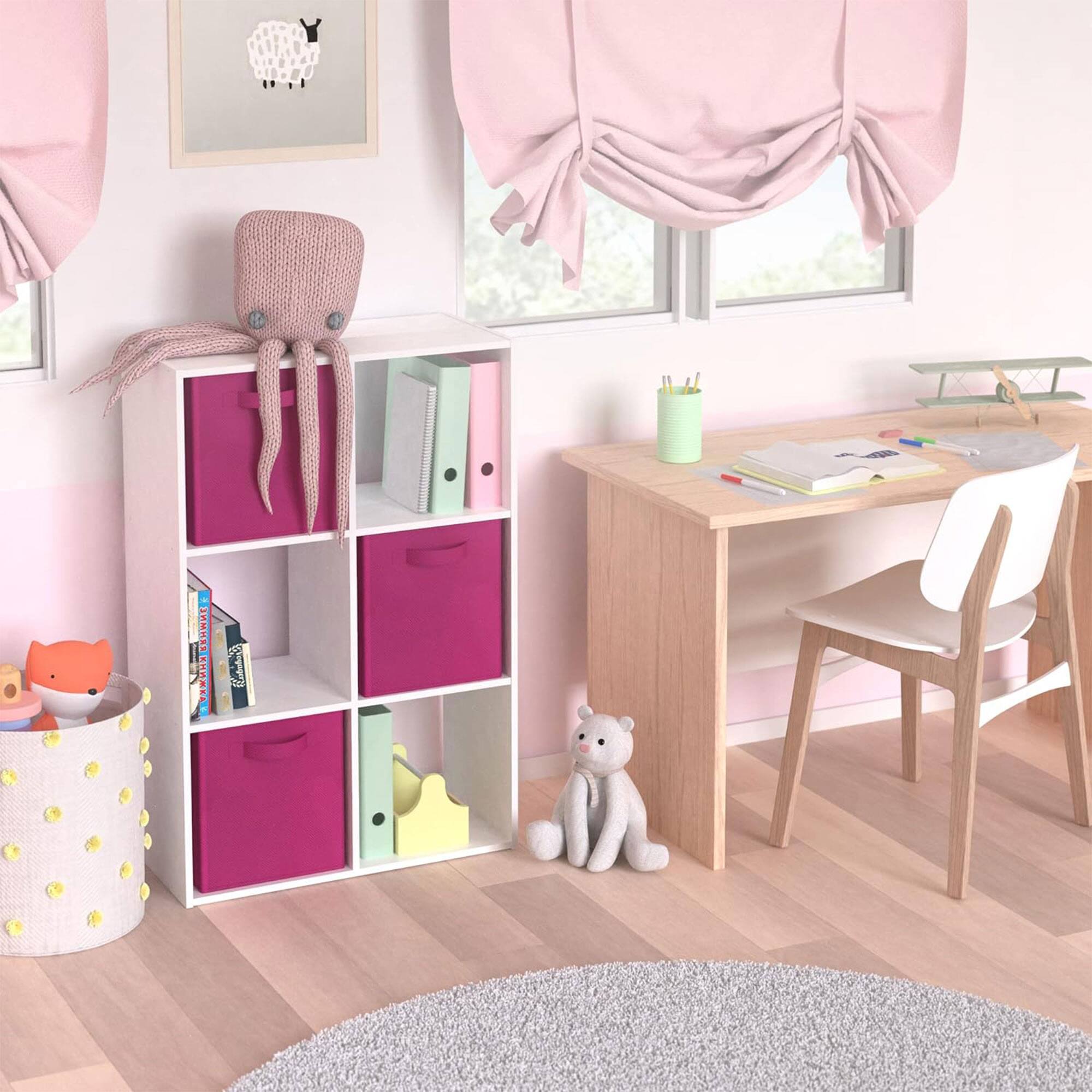 Alt View 10. ClosetMaid - Closetmaid Decorative Home Stackable 6 Cube Cubeicals Organizer Storage, White - White.