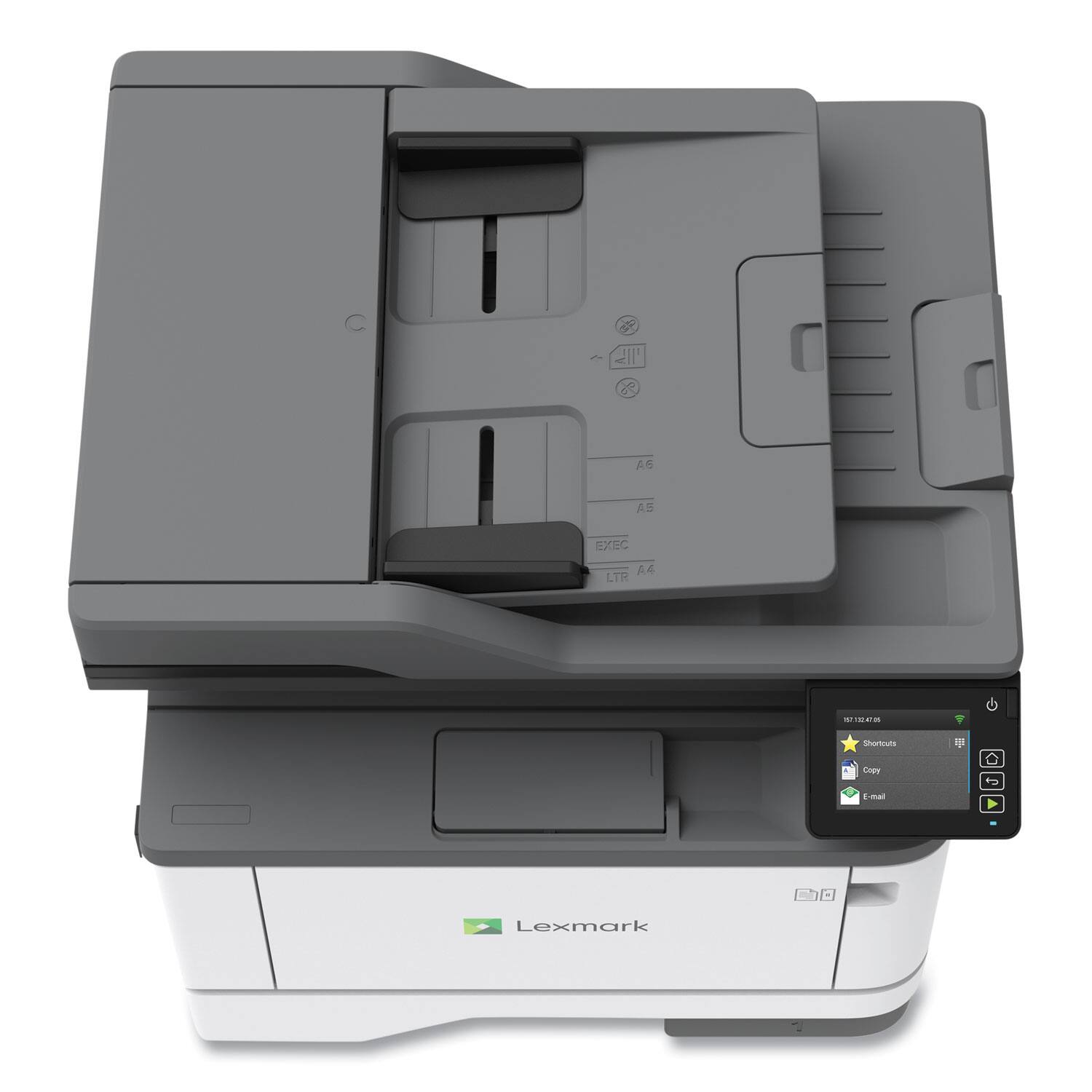 A5 EA EXEC A6 LTR C

LTR A4

EXEC

Lexmark

Shortcuts
Copy
Email