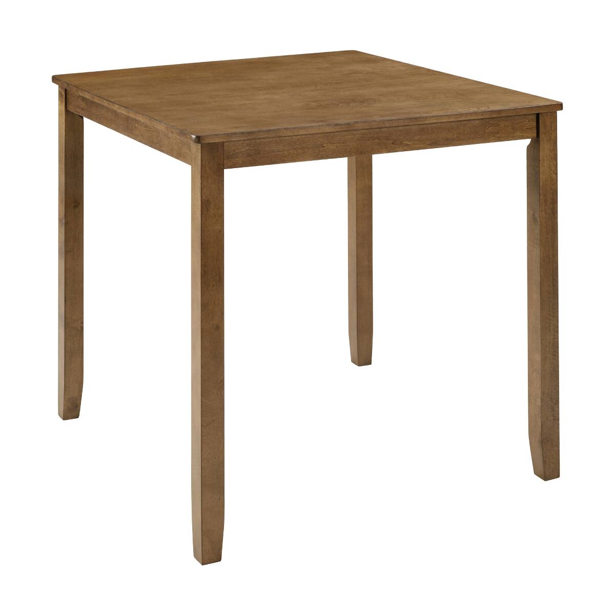 Alt View 3. Loheer - Loheer Square Dining Table, Oak Finish, Counter Height Table for Small Spaces - Oak.