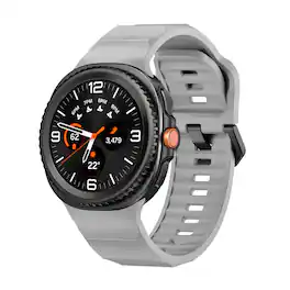 StrapsCo - Endurance Band Silicone Rubber Watch Strap For Samsung Galaxy Watch 8 - Slate