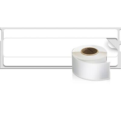 Back. DYMO - LabelWriter 30327 File Folder Labels, 3-7/16" x 9/16", Black on White, 130 Labels/Roll, 2 Rolls/Box (30327) - Black On White.