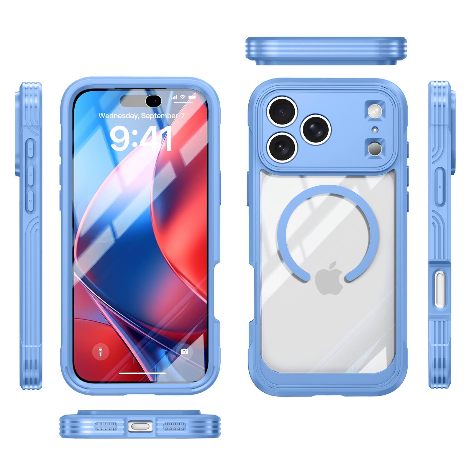 UUCOVER Full Body Case for Apple iPhone 18 Pro Max Shockproof TPU+PC ...