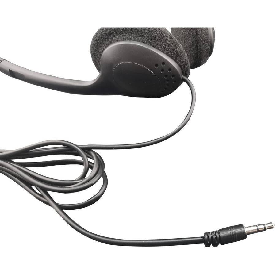 Alt View 1. HamiltonBuhl - ECONOMICAL HEADPHONES, 100 PK - Black.