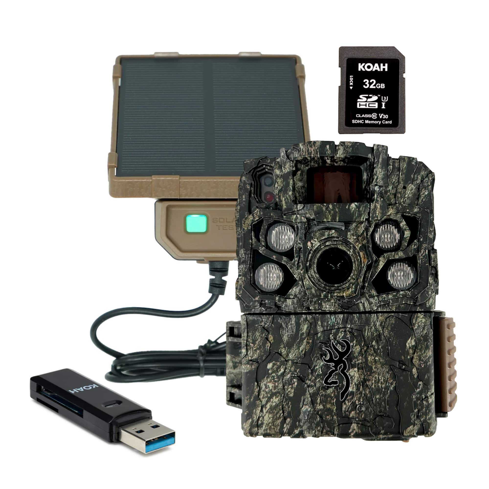 Browning Trail Cameras - Browning Trail Camera Strike Force FHDR 40MP with Accessories Bundle