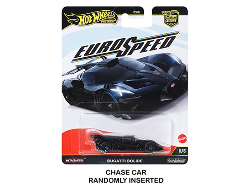 Hot Wheels  
EuroSpeed  
Car Culture  
Bugatti Bolide  
Chase Car  
Randomly Inserted  
0/5  
Real Riders  
Metal/Metal  
Mattel