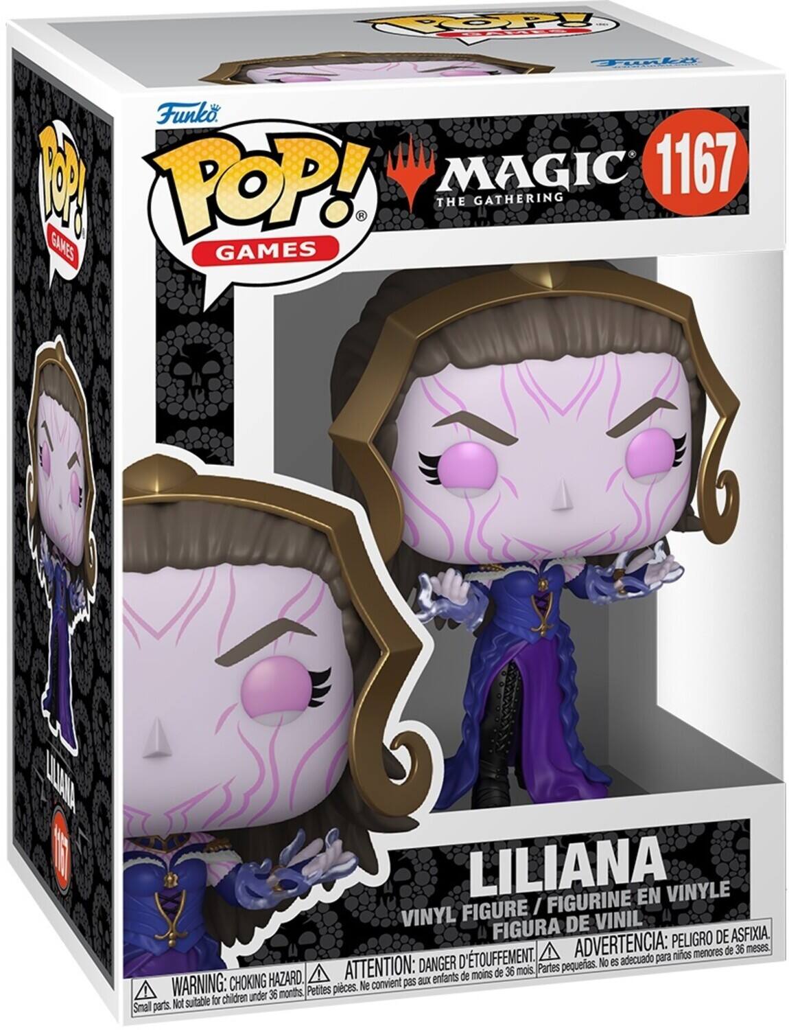 OP Tali Funko POP! MAGIC 1167 THE GATHERING GAMES LILIANA VINYL FIGURE / FIGURINE EN VINYLE / FIGURA DE VINIL. WARNING: CHOKING HAZARD. Small parts. Not suitable for children under 36 months. ATTENTION: DANGER D'ÉTOUFFEMENT. Petites pièces. Ne convient pas aux enfants de moins de 36 mois. ADVERTENCIA: PELODRO DE ASFIXIA. No es adecuado para niños menores de 36 meses.