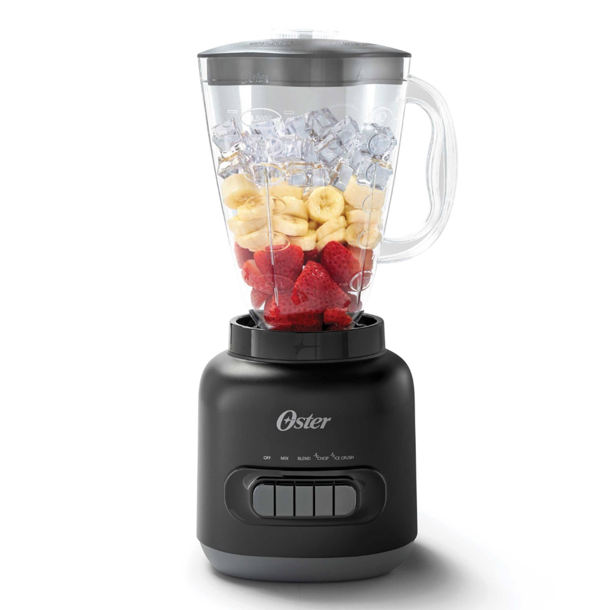 Oster - 6 Cup 5 Speed 700 Watt Plastic Jar Easy To Use Blender - Black