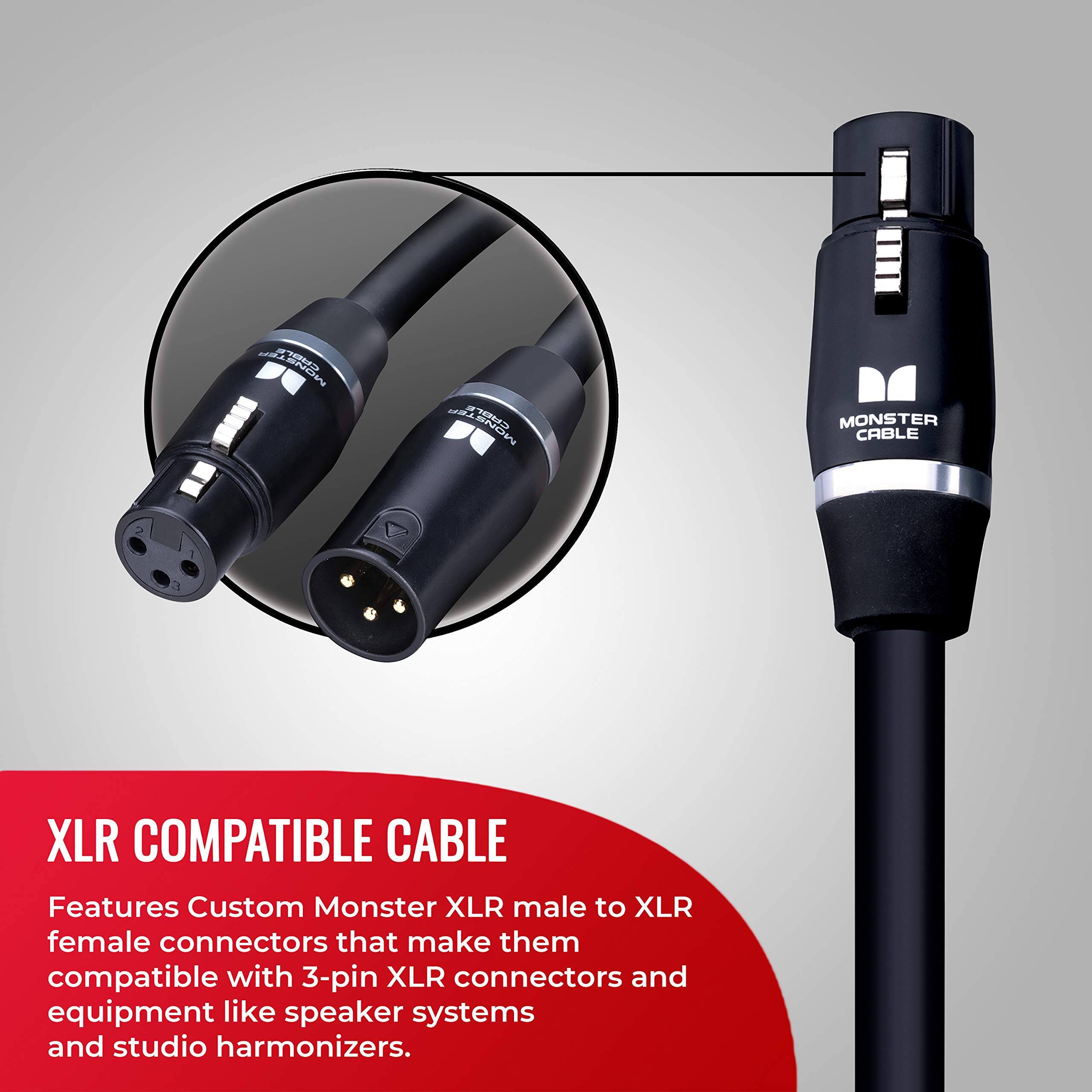 CA NOW URA ENOWN MONSTER CABLE XLR COMPATIBLE CABLE

Features Custom Monster XLR male to XLR female connectors that make them compatible with 3-pin XLR connectors and equipment like speaker systems and studio harmonizers.