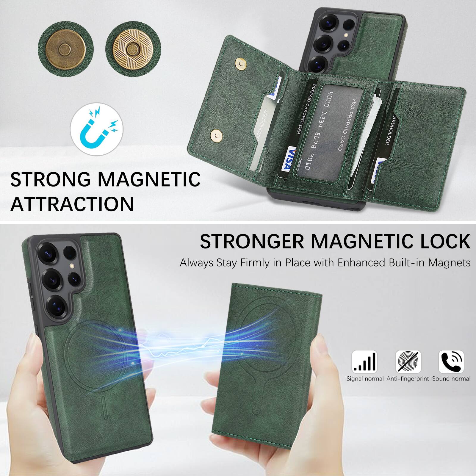 STRONG MAGNETIC ATTRACTION

STRONGER MAGNETIC LOCK
Always Stay Firmly in Place with Enhanced Built-in Magnets

Signal normal
Anti-fingerprint
Sound normal