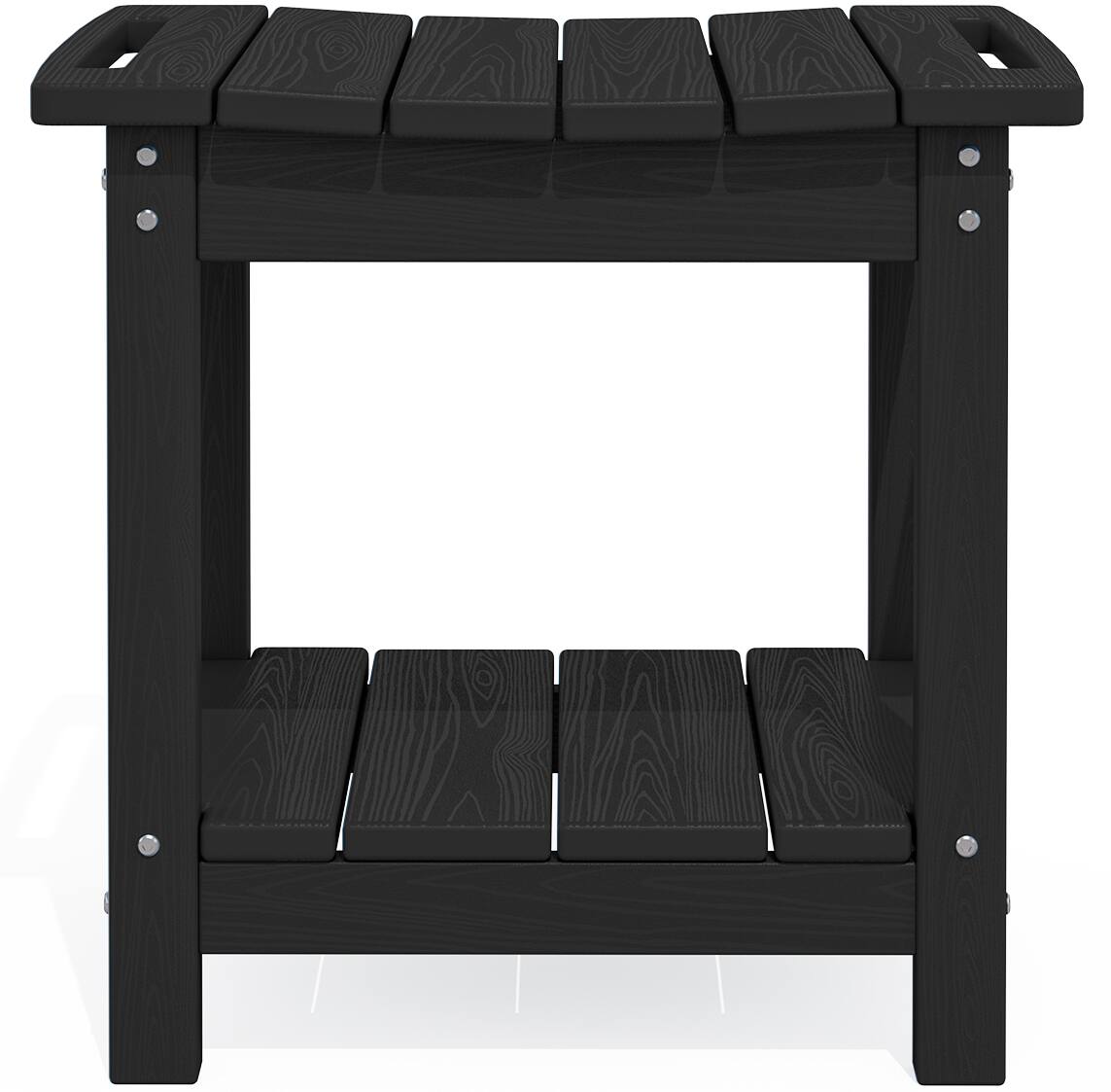 Back. SERWALL - SERWALL 18" Shower Bench, Waterproof Shower Stool for Inside Shower, 360 lbs Capacity- Black - Black.