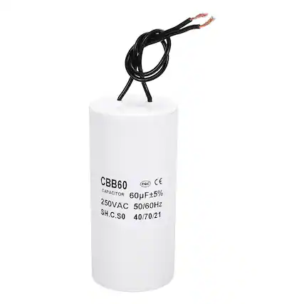 CBB60
CAPACITOR 60µF±5%
250VAC 50/60Hz
SH.C.SO
40/70/21
CE