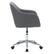 Alt View 11. CorLiving - Marlowe Upholstered Chrome Base Task Chair - Grey.