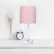 Alt View Zoom 17. Limelights - White Stick Lamp with USB charging port and Fabric Shade 2 Pack Set - Light Pink.