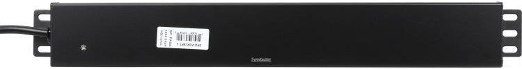 Back. Gator - 6-Outlet Horizontal Rack Mount Power Strip, UL Approved 110v, 19-Inch Wide.
