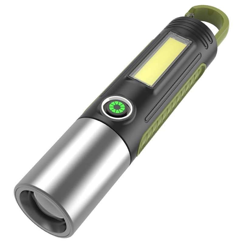 Cluzine - TG-3 LED Flashlight, Multi-Light Camping Lamp, Type-C Charging, Carabiner