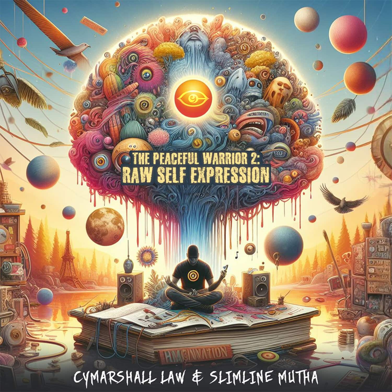 Cymarshall Law / Slimline Mutha - The Peaceful Warrior 2: Raw Self Expression  - CASSETTES