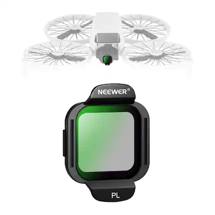 Front. Neewer - DJI Flip CPL Filter, Snap On - Black.