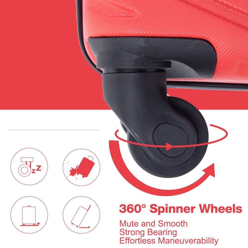360° Spinner Wheels  
Mute and Smooth  
Strong Bearing  
Effortless Maneuverability