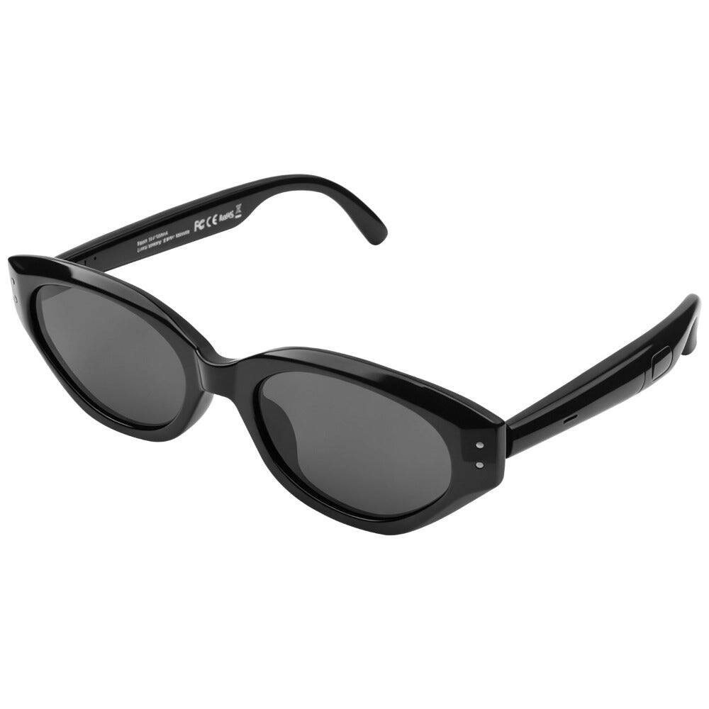 Front. Posh Tech - Josie Cateye Smart Sunglasses Josie Cateye Smart Sunglasses - Black.