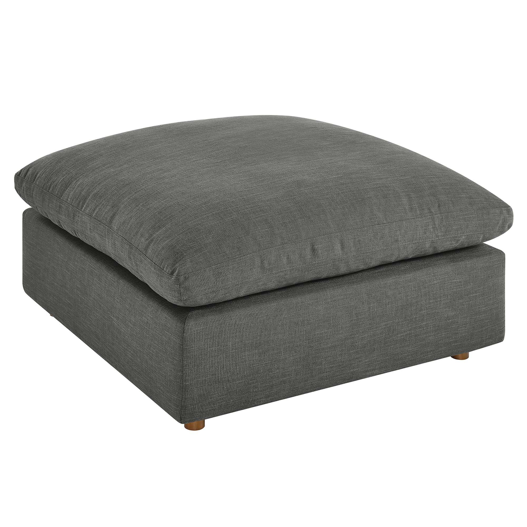 Angle. Modway - Commix Down Filled Overstuffed Ottoman by Modway - EEI-3318-GRY.