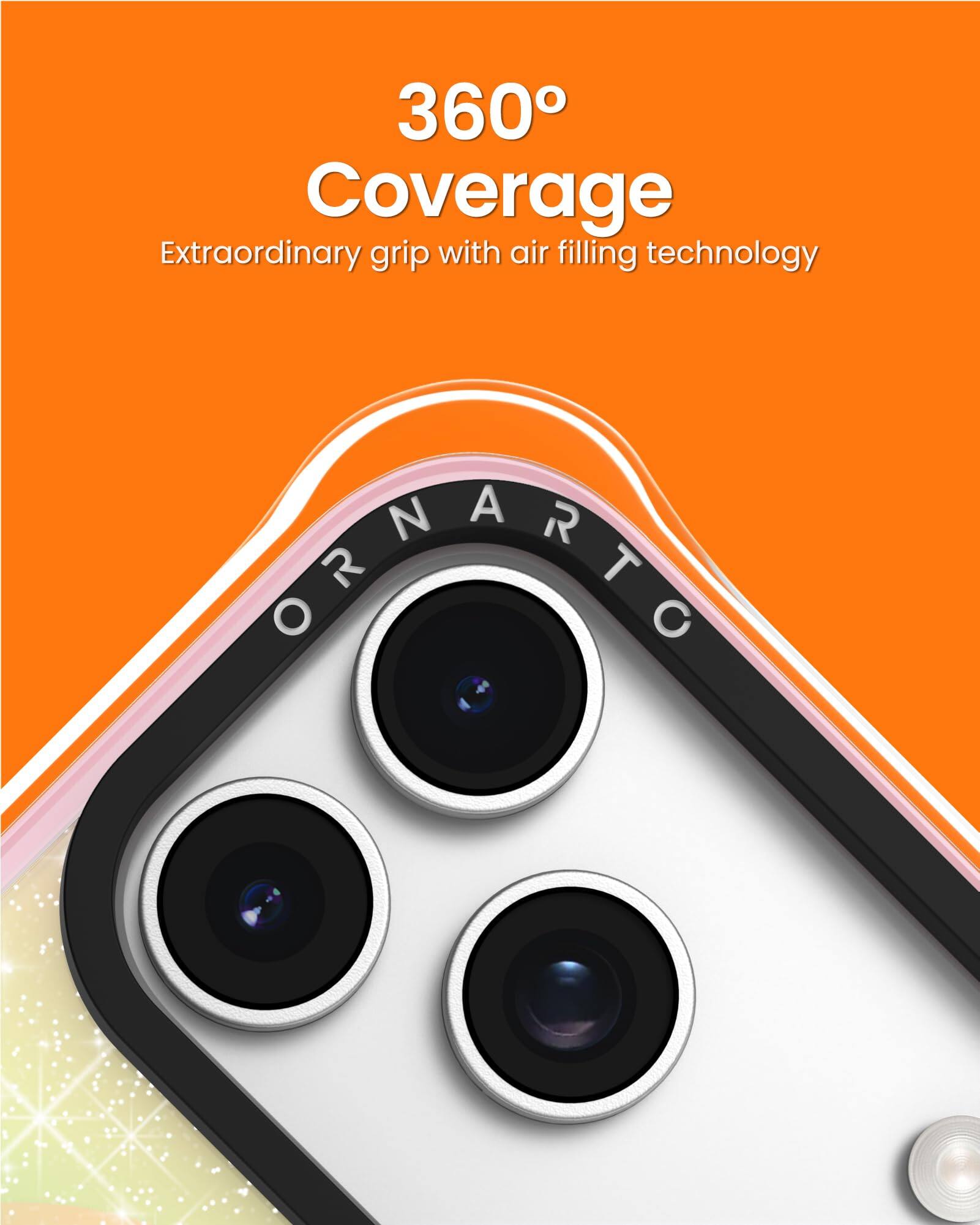 360° Coverage  
Extraordinary grip with air filling technology