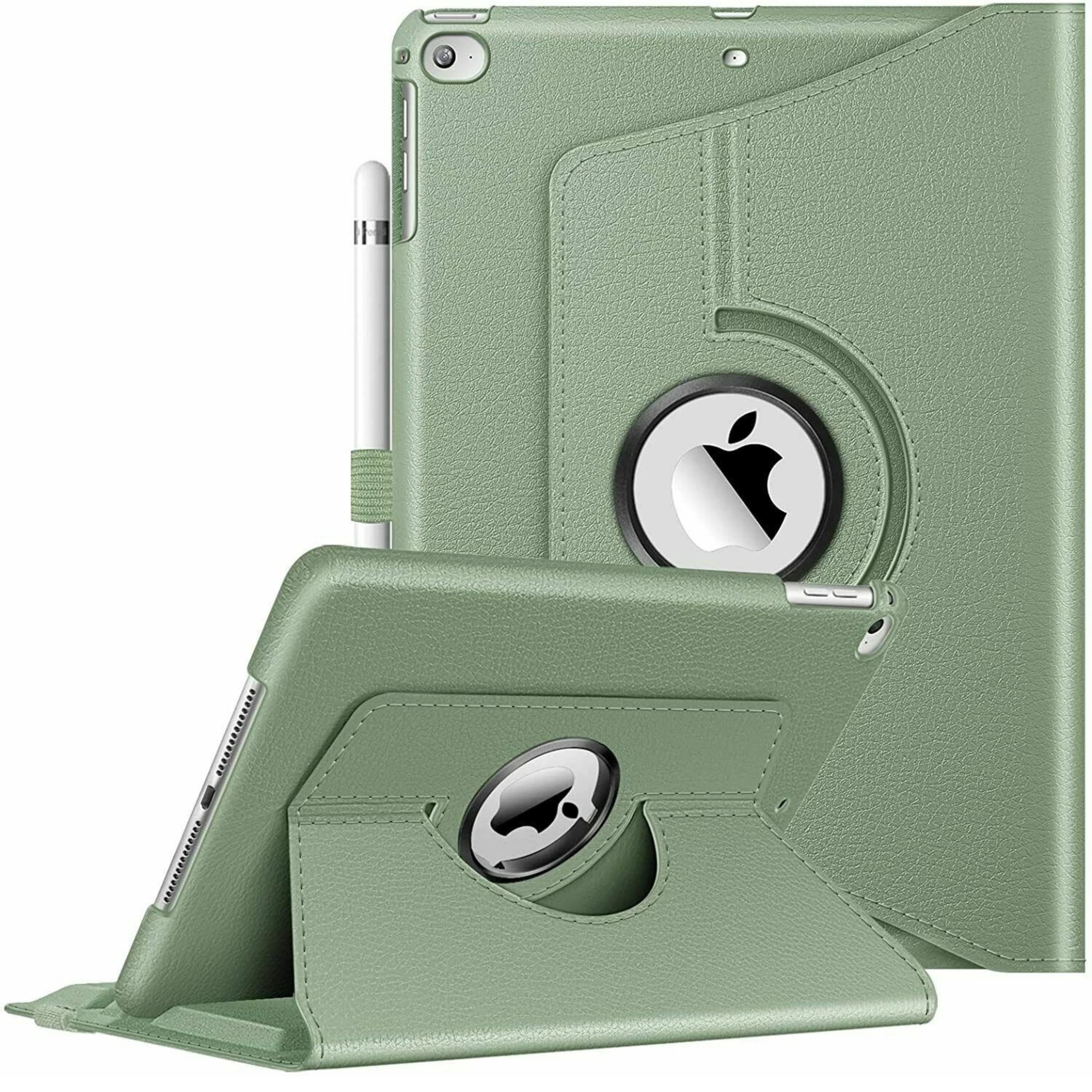 Kitcheniva - Full Rotation Folio Case For iPad 9.7 Inch 6th And 5th Gen With Multi Angle Stand - Sage Green
