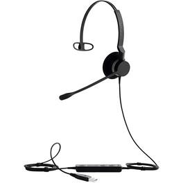 Jabra - BIZ 2300 USB UC Wired Mono Headset - Mono - USB - Wired - Over-the-head - Monaural - Supra-aural - Noise - Black