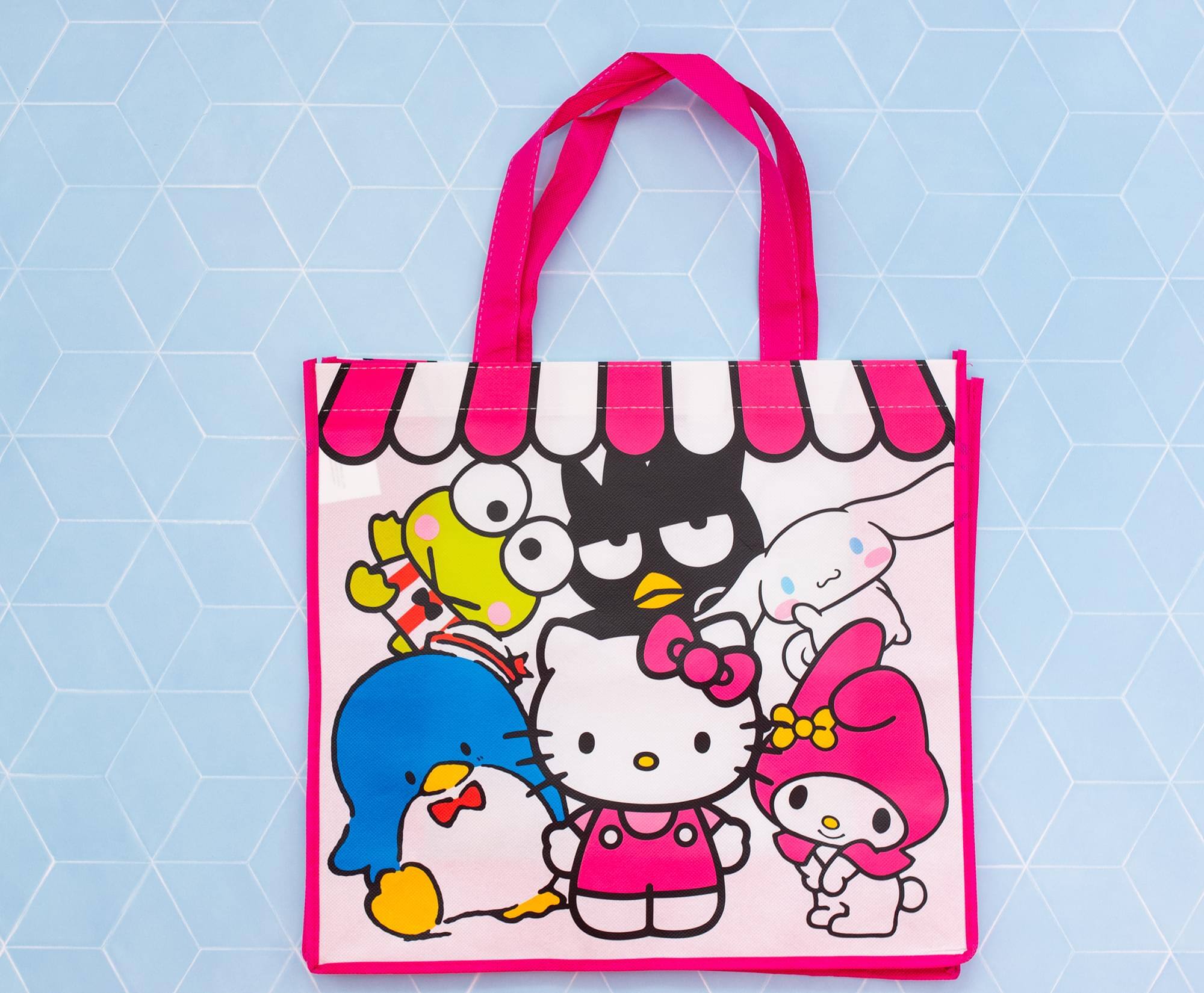 Alt View 4. Hello Kitty - Sanrio Hello Kitty and Friends Eco Friendly Tote Bag | 15" x 5.5" x 13.5" - Multi-Color.
