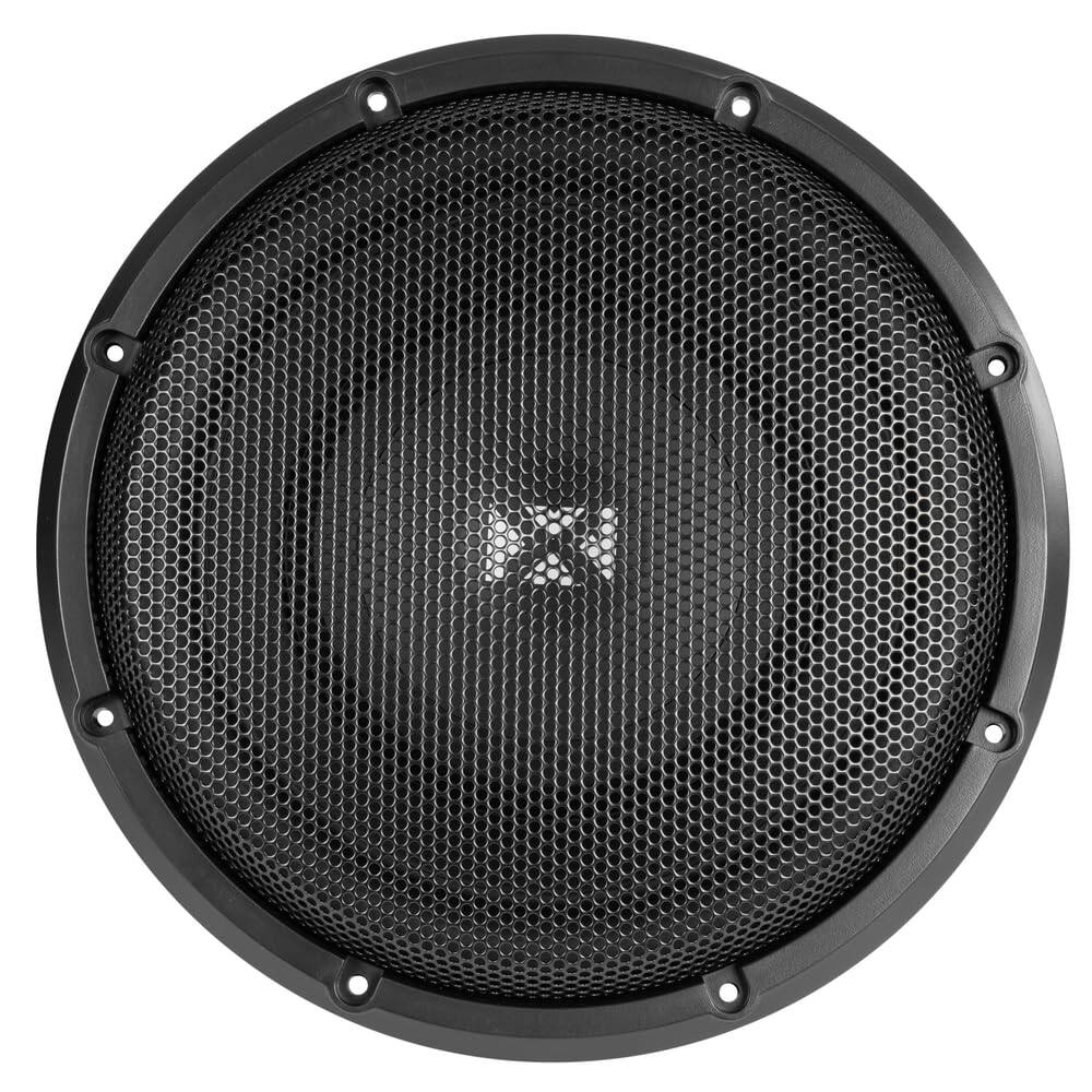 Back. NVX - SQW104 1200W Peak (600W RMS) SQ-Series Shallow-Mount 10" Dual 4-Ohm Subwoofer.