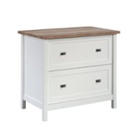Sauder - Cottage Road 2-Drawer Lateral File Cabinet - White - Front_Zoom