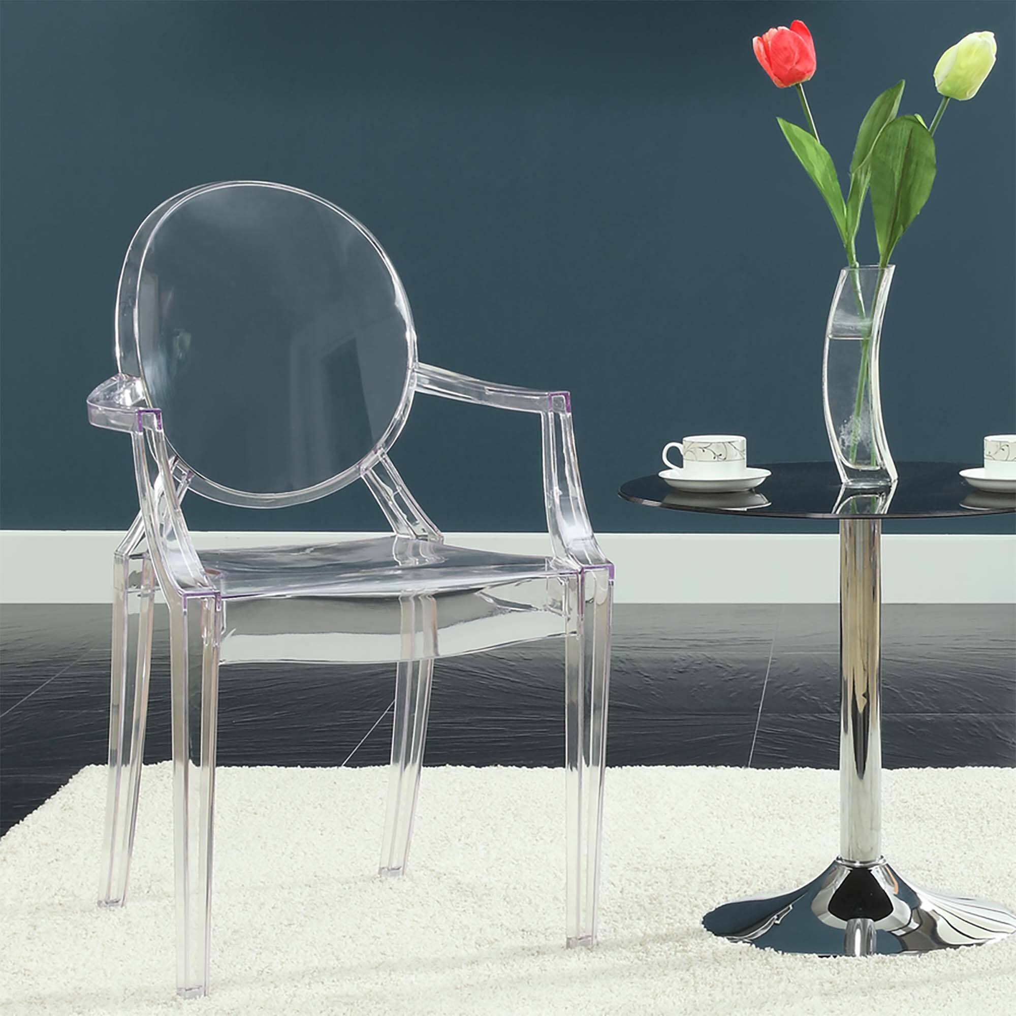Alt View 1. Modway - Casper Dining Armchair by Modway - Clear.