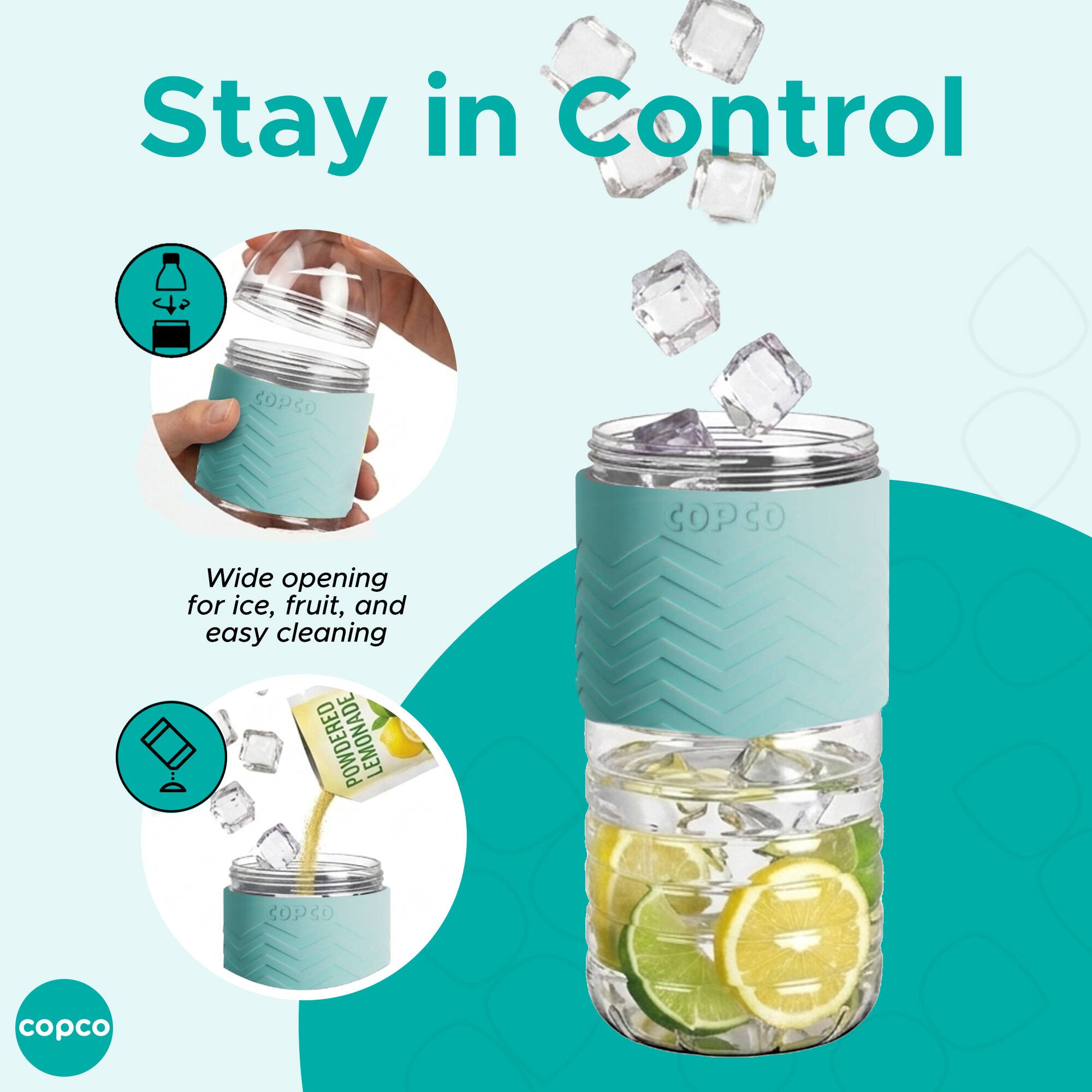Stay in Control  
COPSO COPCO  
Wide opening for ice, fruit, and easy cleaning  
LEMONADE  
CoPsO copco