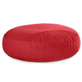 Jaxx - 7 Foot Cocoon - 2-in-1 Convertible Bean Bag Bed & Large Bean Bag Chair for Adults - Lush Velvet Merlot