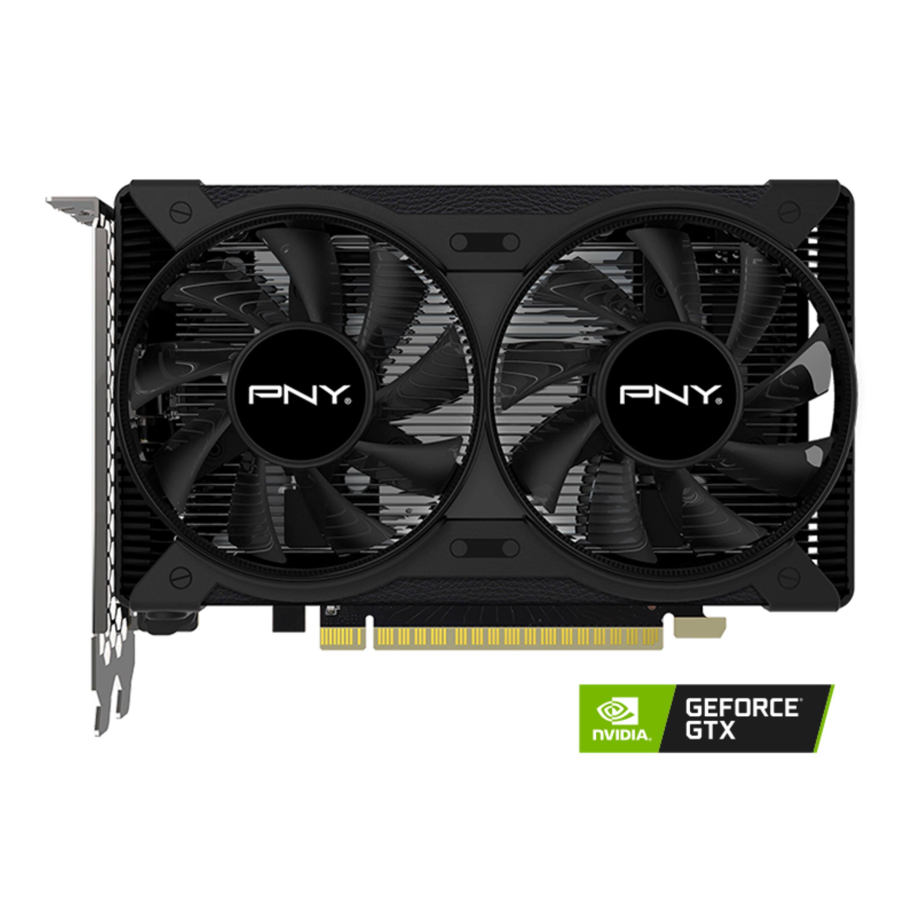 Alt View Zoom 1. PNY - NVIDIA GeForce GTX 1650 4GB GDDR6 PCI Express 3.0 Graphics Card with Dual Fan - Black.