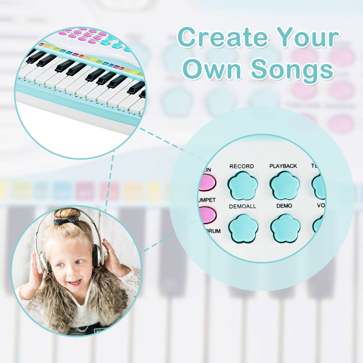 Create Your Own Songs: Record, Playback, Demo, All in One.