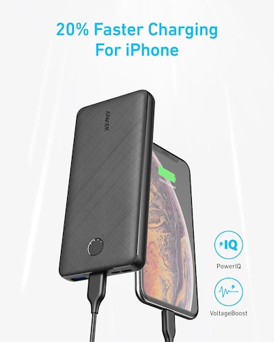 Anker Portable Charger,25 Power Bank (PowerCore Essential 20K Anker Portable Charger,25 Power Bank (PowerCore Essential 20K