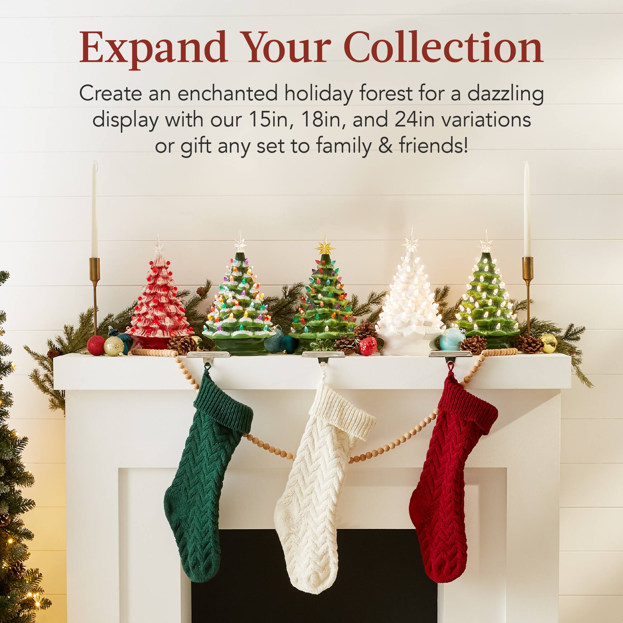 Expand Your Collection

Create an enchanted holiday forest for a dazzling display with our 15in, 18in, and 24in variations or gift any set to family & friends!