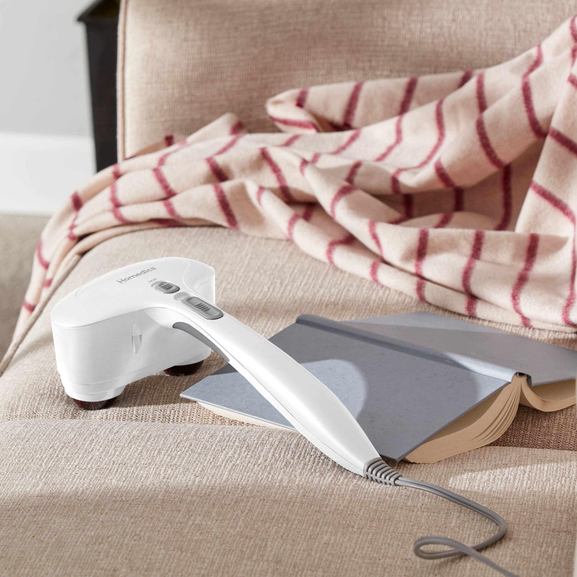 Alt View 14. Homedics - Duo Percussion Body Massager with Heat - White.