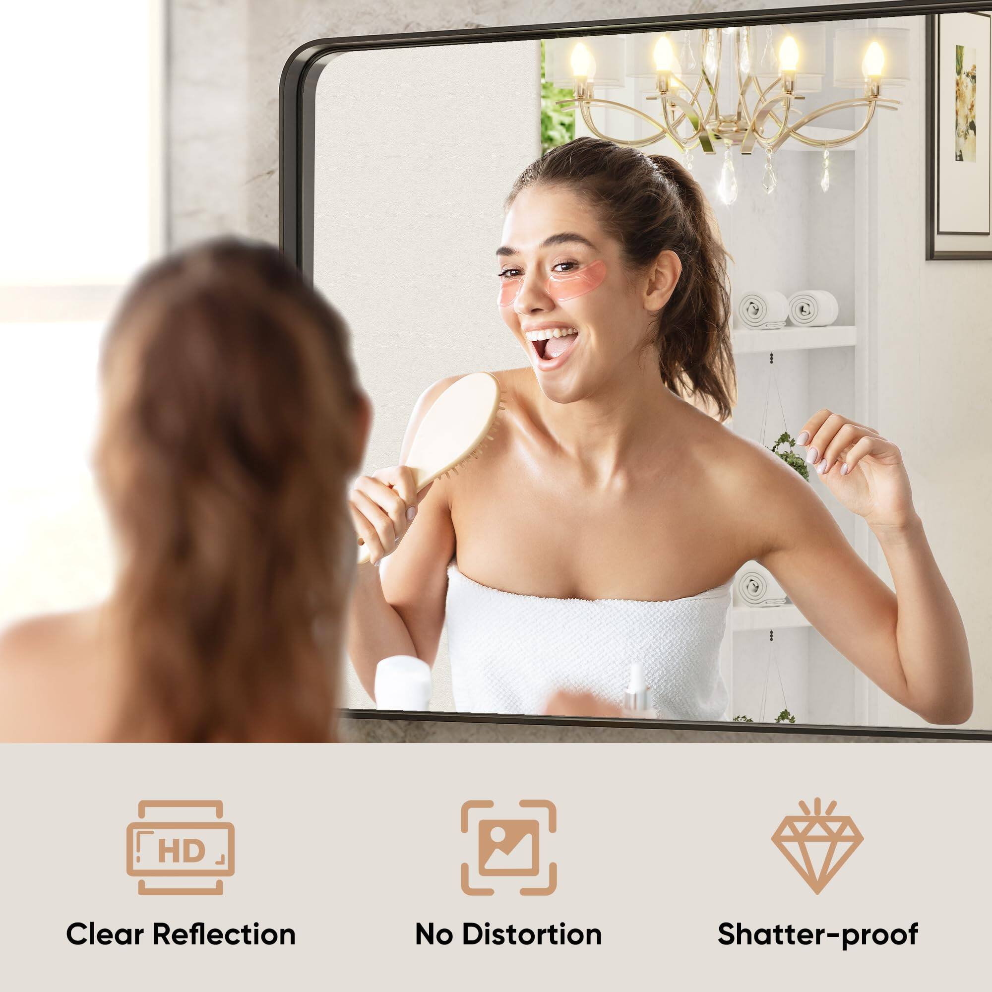 HD Clear Reflection  
No Distortion  
Shatter-proof