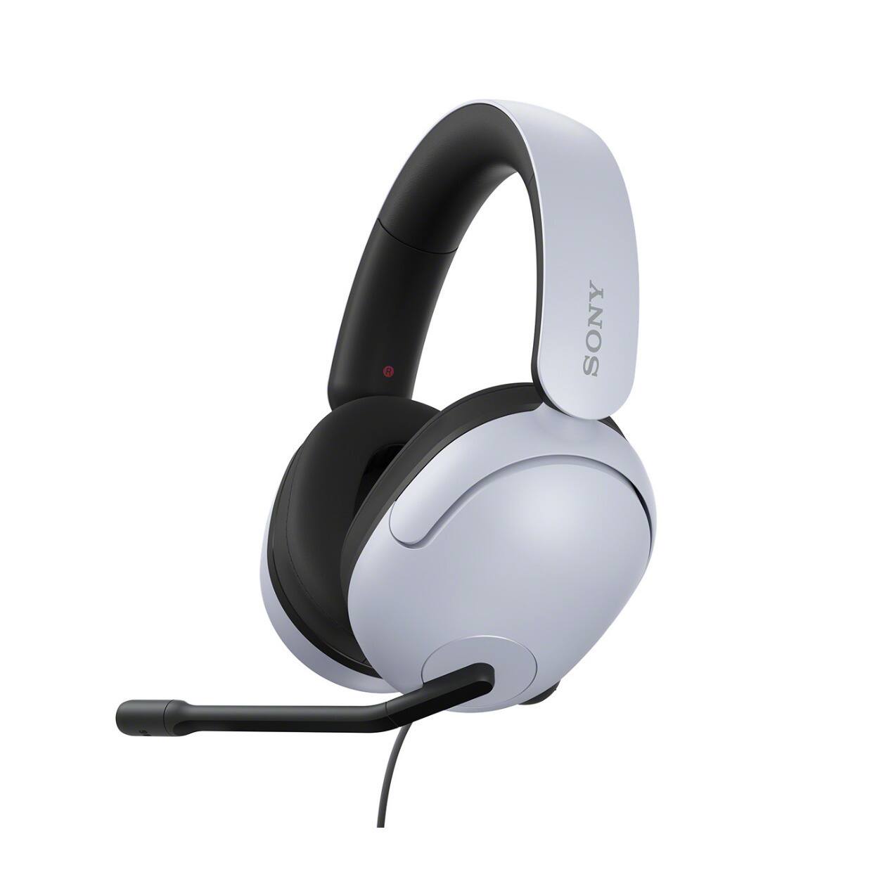 Angle. Sony - Sony INZONE H3 Wired Gaming Headset with 360 Spatial Sound with Headphone Stand - White.