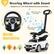 Steering Wheel with Sound
Require 2 x 1.5V AAA Batteries (not included)
Steer 16° Left and Right
01 Horn
02 Engine Sound
Steer 16° Left and Right