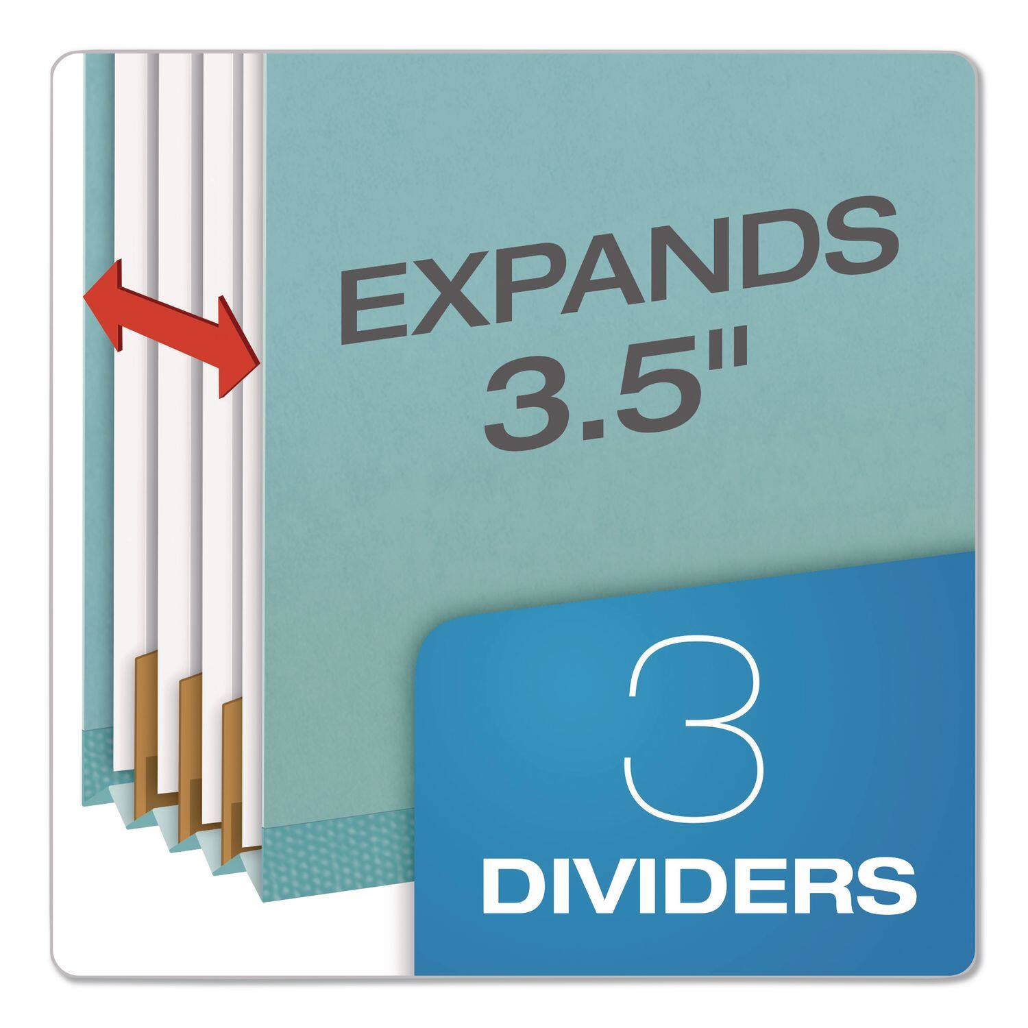 EXPANDS 3.5"  
3 DIVIDERS
