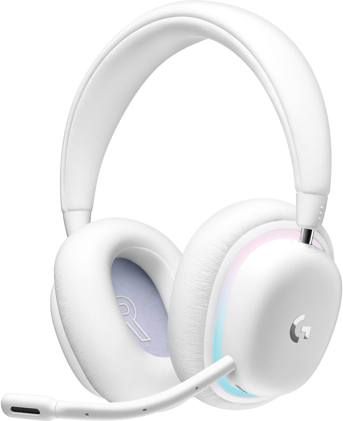 Logitech - G735 Aurora Collection Wireless Over-the-Ear Gaming Headset for Windows, Mobile - White Mist