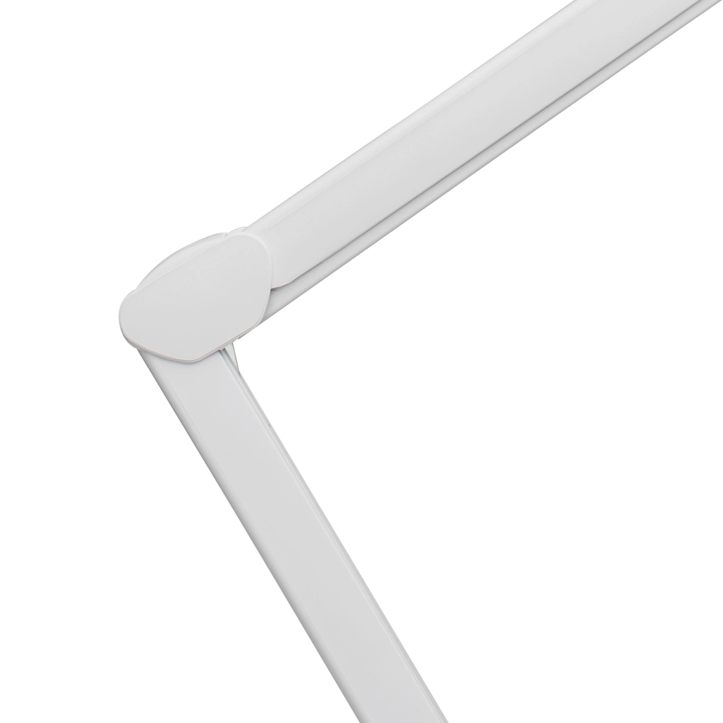 Alt View 2. Kings County Tools - LED Desk Lamp with Clamp - White.
