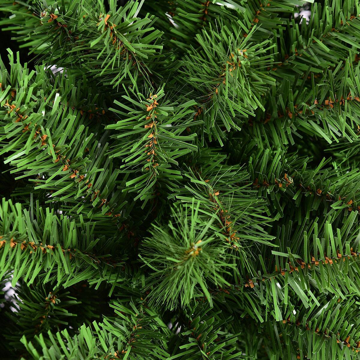 Alt View 16. Costway - 9FT PVC Christmas Tree 2132 Tips Hinged Solid Metal Legs - Green.